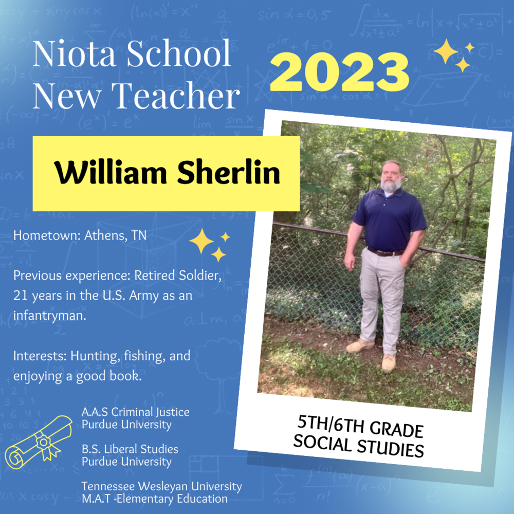 New Teacher Niota Elementary