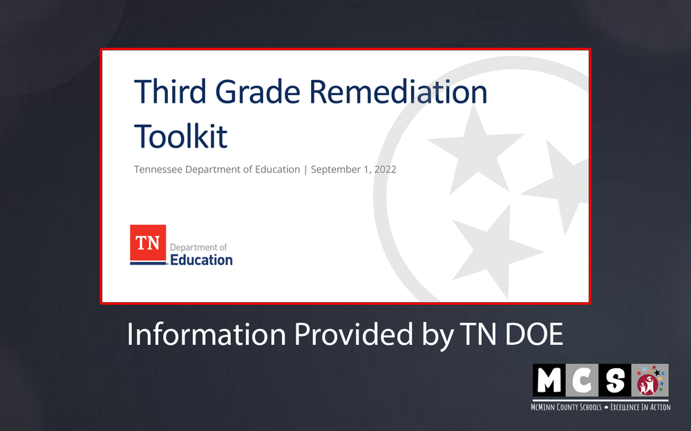 Third Grade Remediation Toolkit