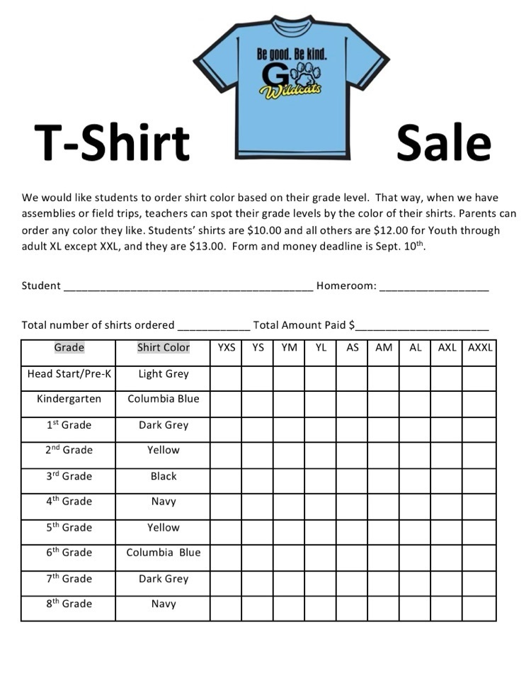 shirt sales