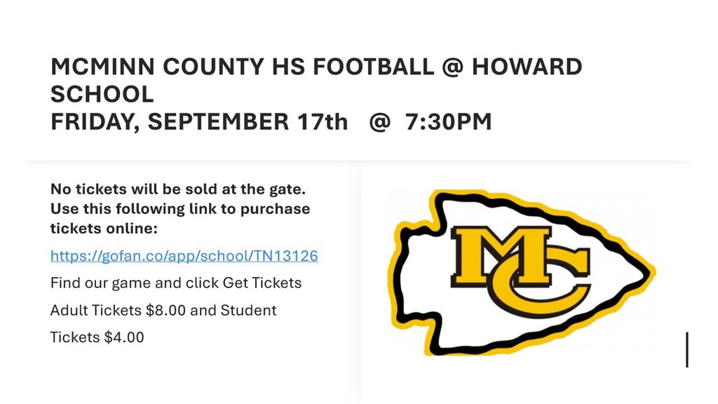 Football tickets for tonight's game @ Howard.