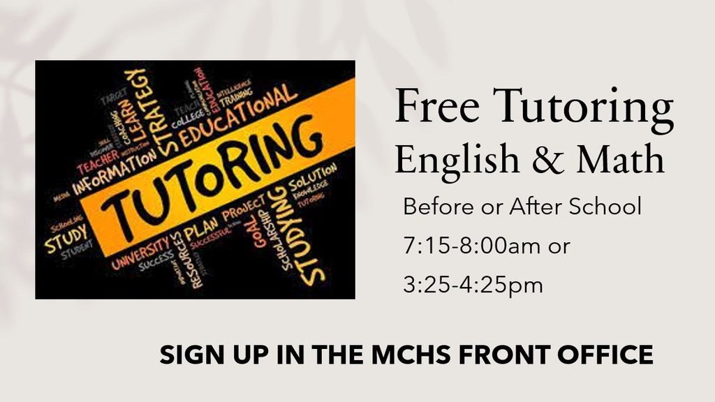 Free Tutoring for English & Math