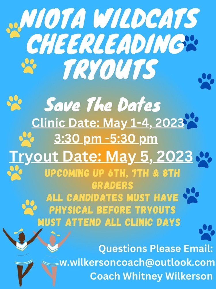 cheerleading tryouts in May
